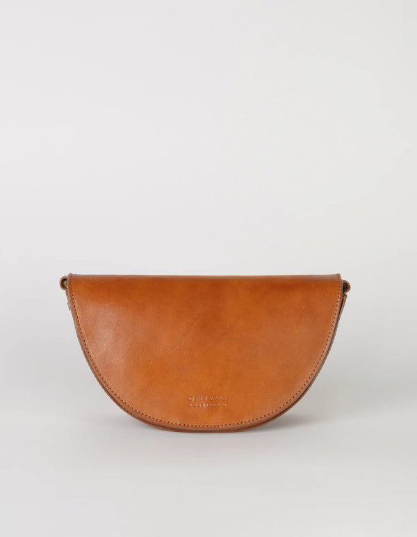 Laura - Kožená kabelka ve tvaru půlměsíce