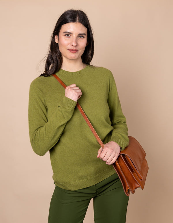 Harper - crossbody kožená kabelka ve stylu harmoniky