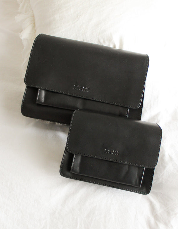 Harper Mini - Mini crossbody kožená kabelka ve stylu akordeonu