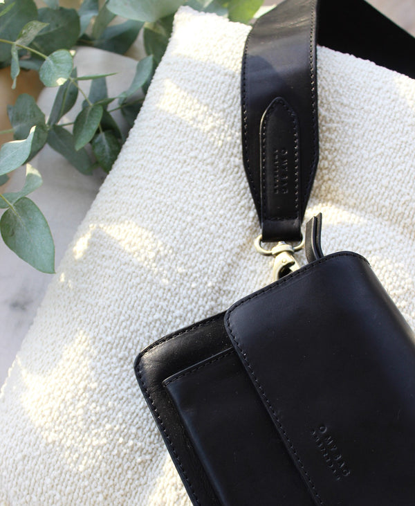 Harper Mini - Mini crossbody kožená kabelka ve stylu akordeonu