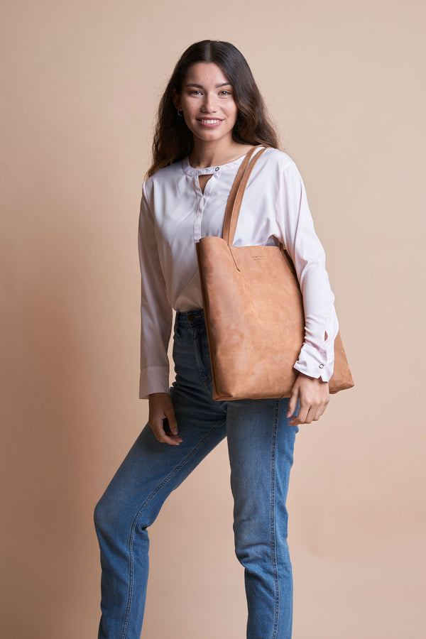 Georgia - kožená shopper kabelka