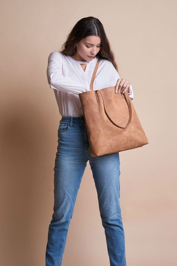 Georgia - kožená shopper kabelka