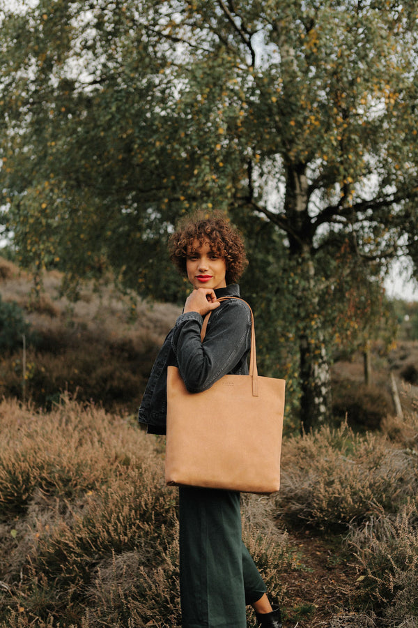 Georgia - kožená shopper kabelka