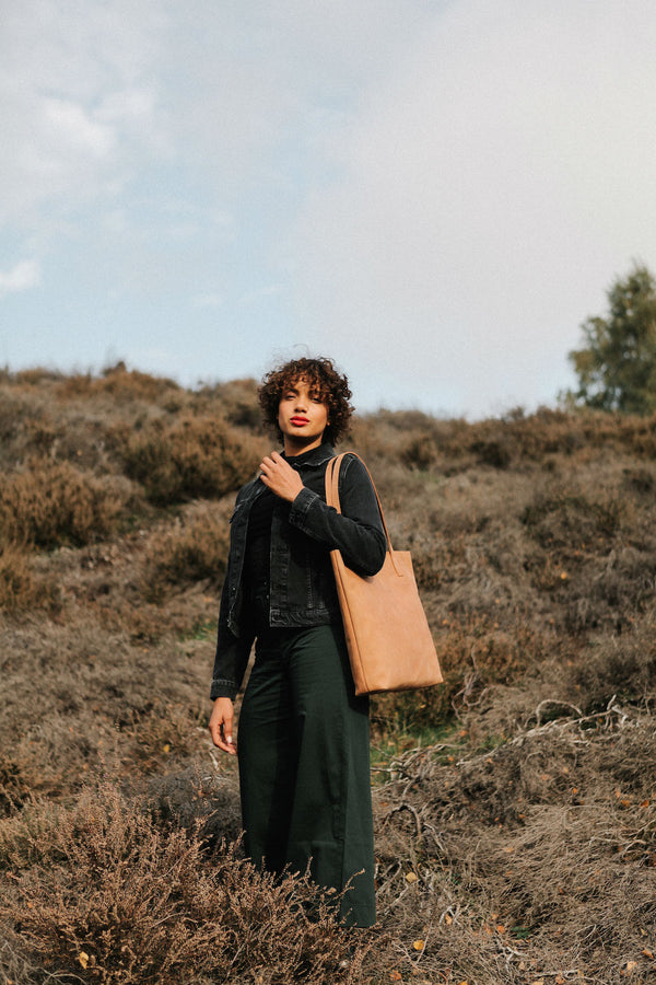 Georgia - kožená shopper kabelka