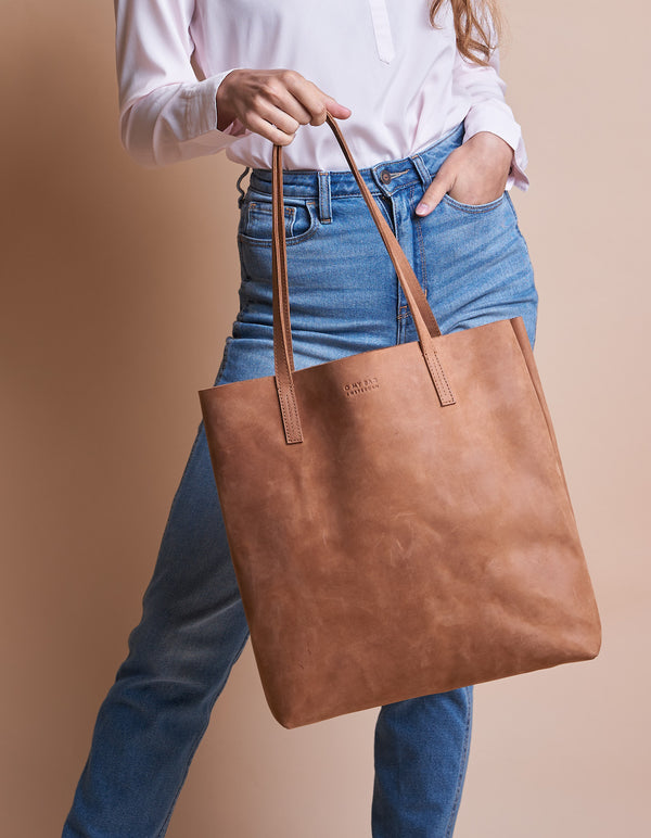 Georgia - kožená shopper kabelka