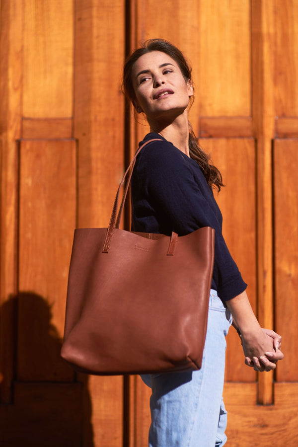 Georgia - kožená shopper kabelka