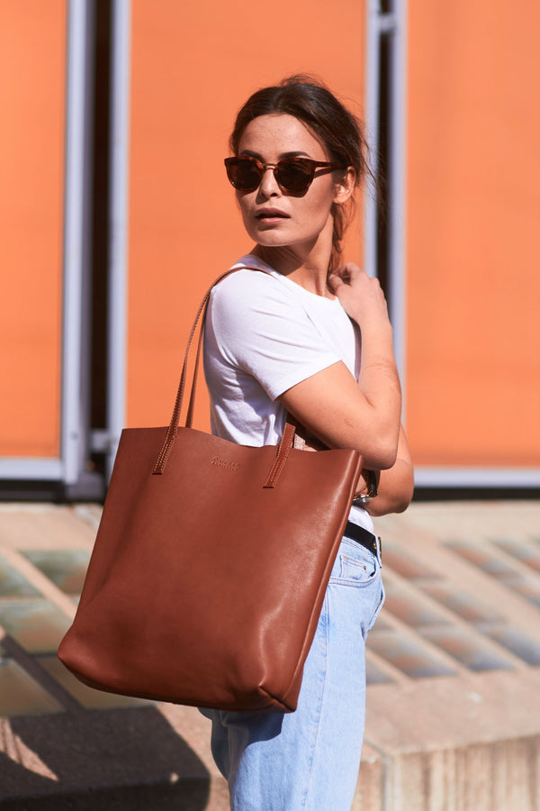 Georgia - kožená shopper kabelka