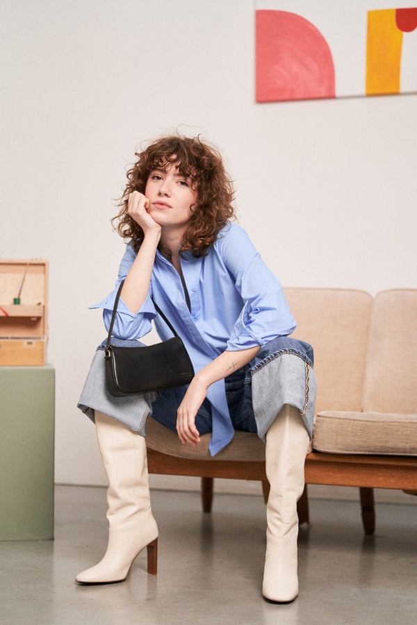 Taylor - mini kožená kabelka přes rameno