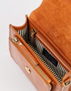 Harper Mini - Mini crossbody kožená kabelka ve stylu akordeonu