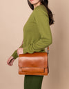 Harper - crossbody kožená kabelka ve stylu harmoniky